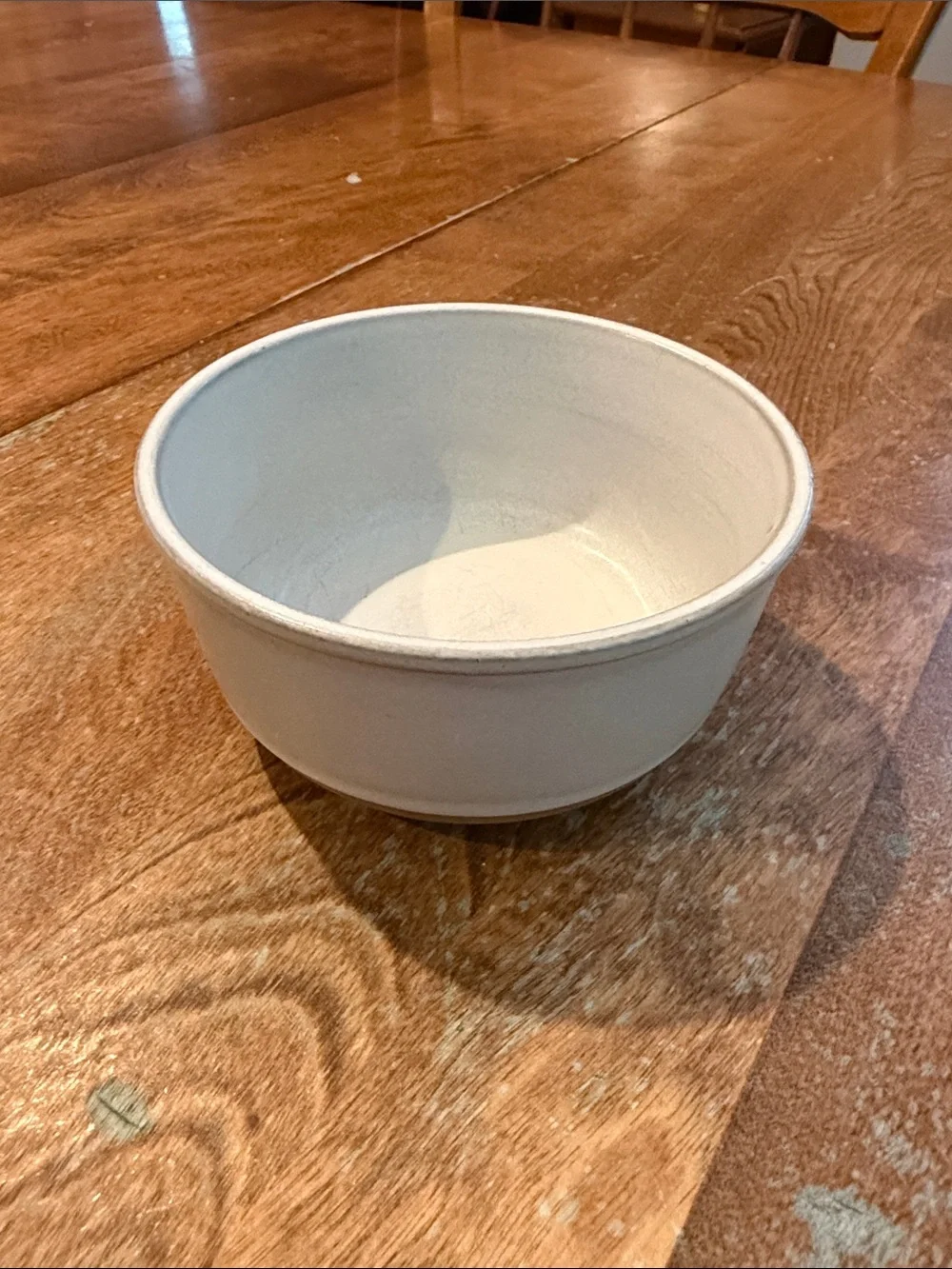 Clay stoneware pottery bowl Hearth & Hand Magnolia beige glazed 4.5 inches